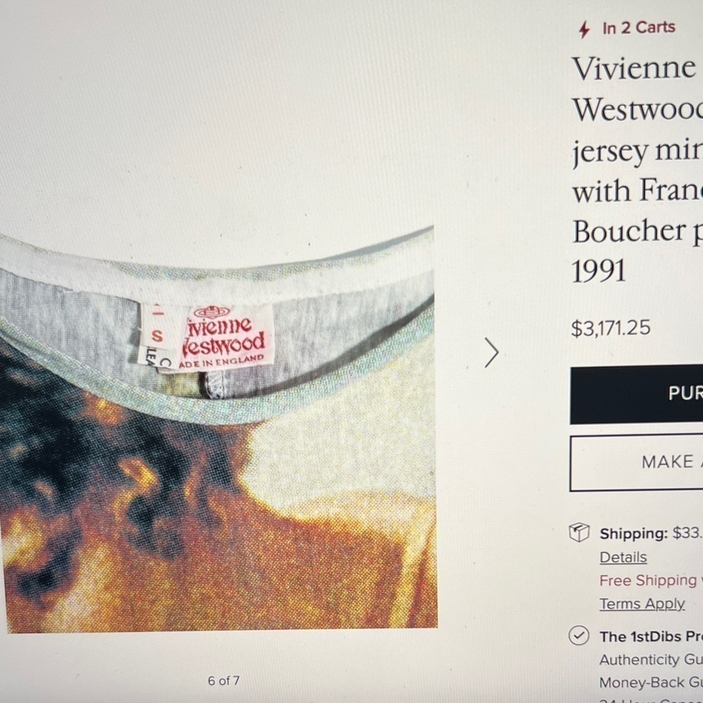 SOLD ARCHIVE - Runway Vivienne Westwood Tee Too Fast to Live Too Young to Die - Picture 14 of 15